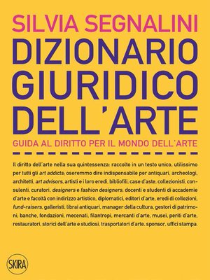 cover image of Dizionario giuridico dell'arte